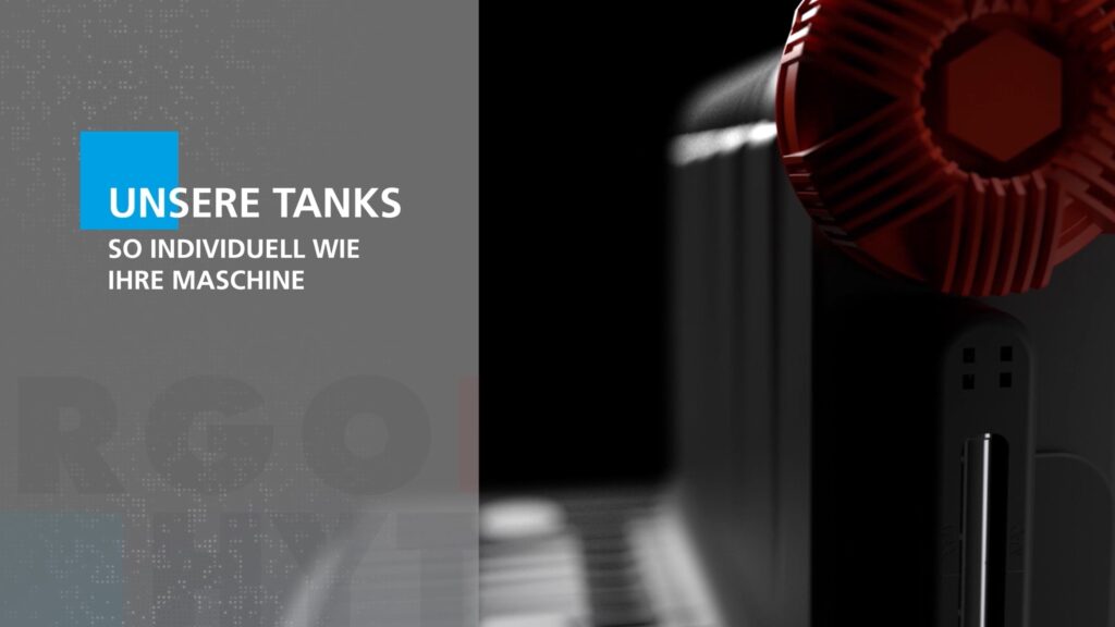 Screenshot aus dem Imagefilm von Argo Hytos zeigt eine 3D Animation eines Tankes