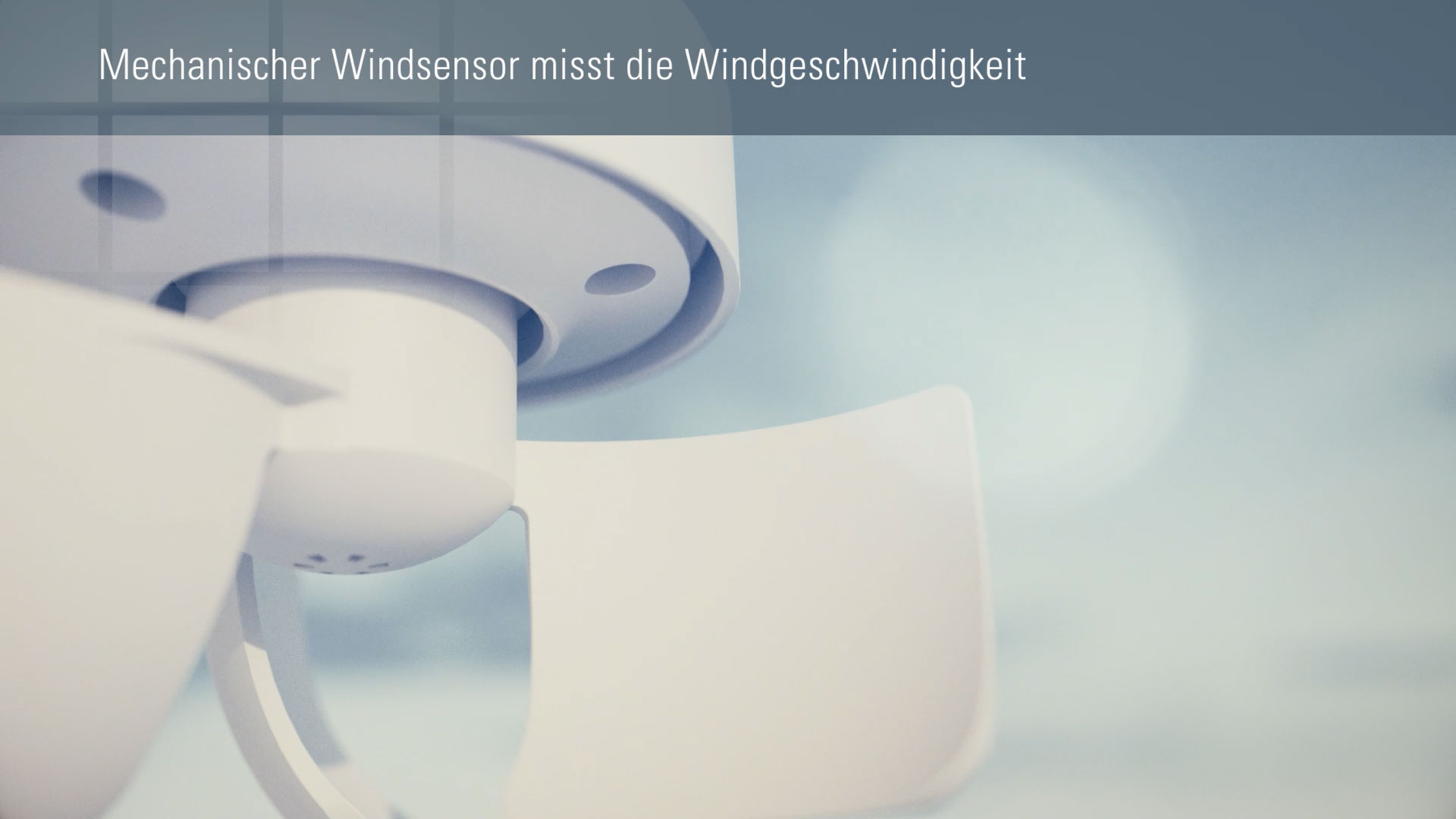Ausschnitt aus einem 3D Werbefilm für den Windancer von Elsner Elektronik mit Messung der Windgeschwindigkeit