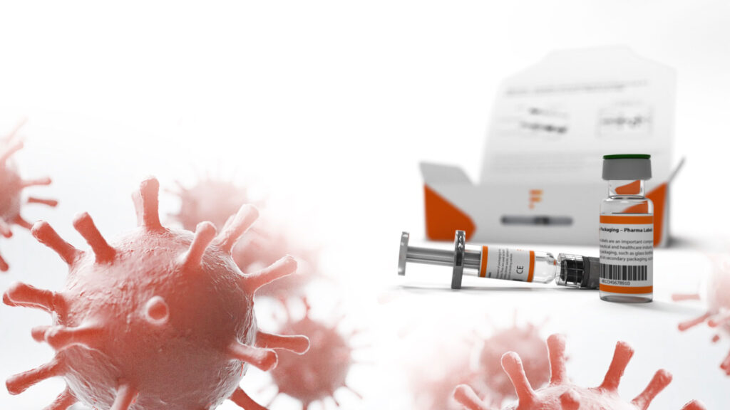 3D Animation Covid 19 Impfstoffverpackung von Faller