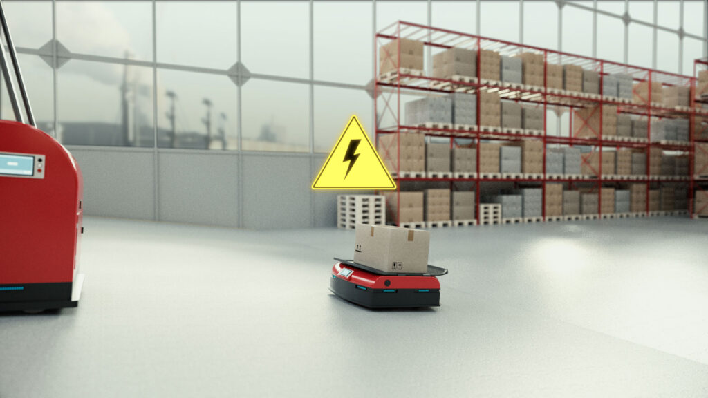 3D Animation der Gewichtsverlagerung bei Gefällen des Transportsystems von Kendrion