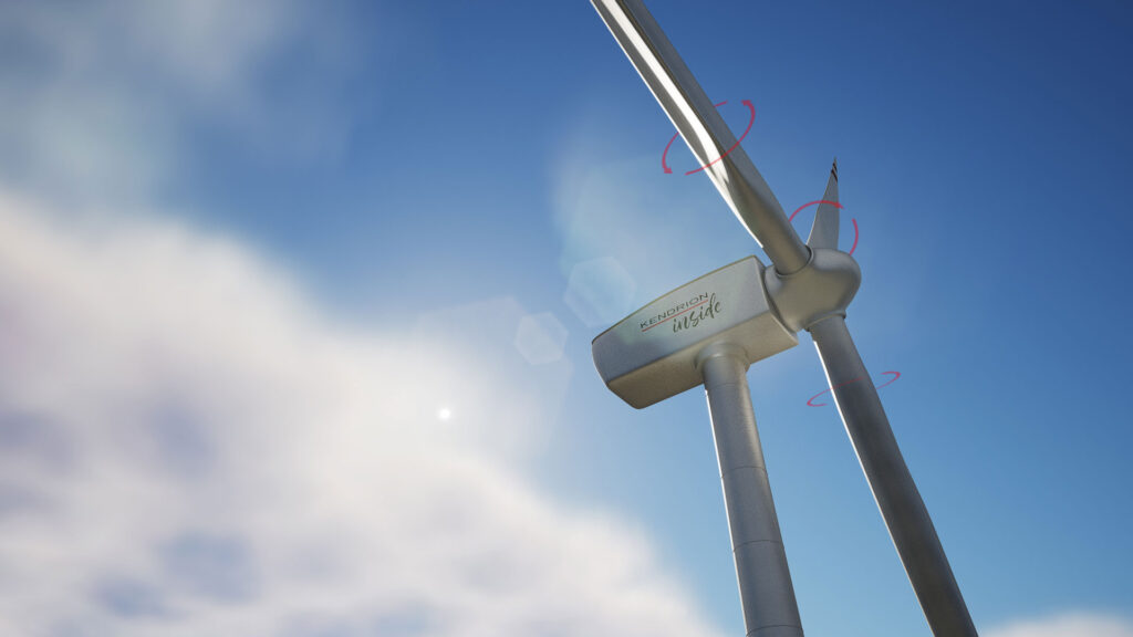 3D Animation eines Windrades mit Funktionsdarstellung der Komponenten von Kendrion