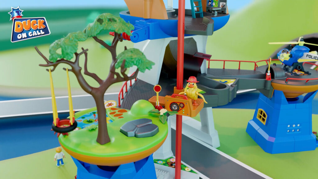 3D Animation des Duck On Call Sets von Playmobil