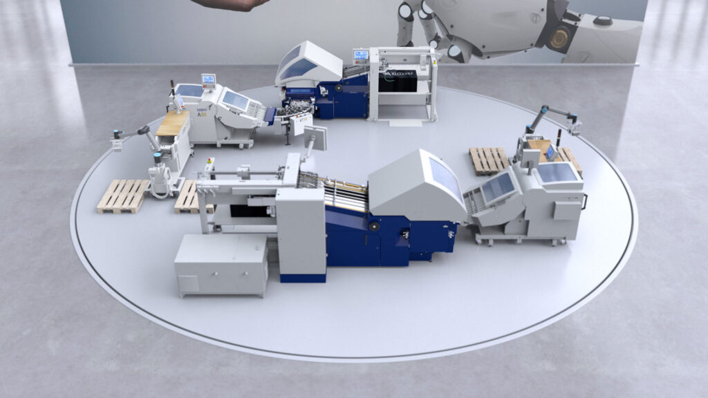 3D Animation einer Druckmaschine von Postpress