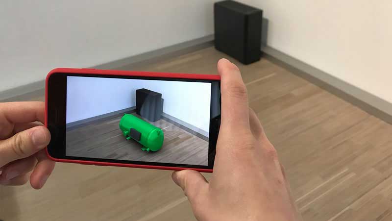 AR-Anwendung von commalive für Bitzer