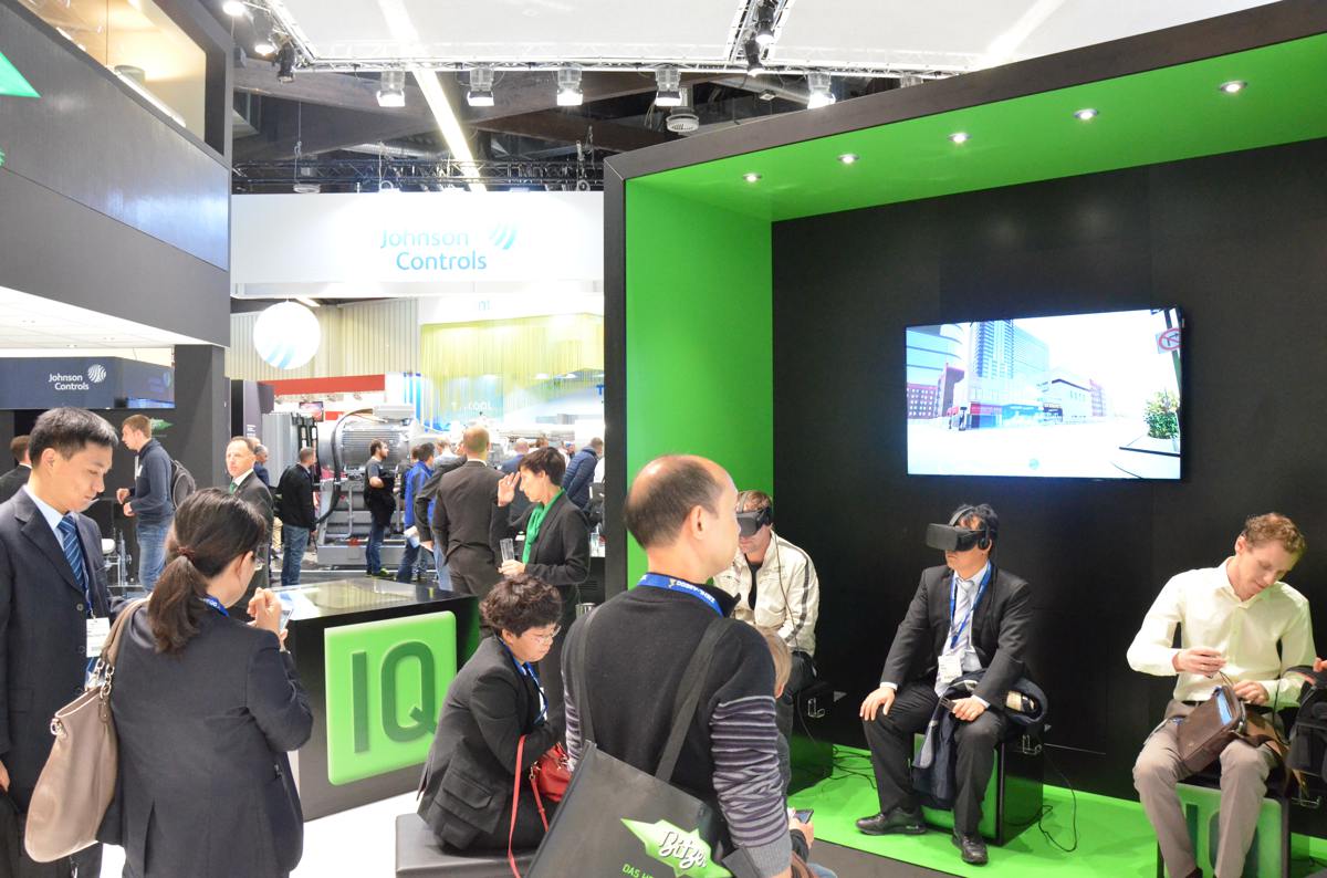 Messestand von Bitzer mit VR-App