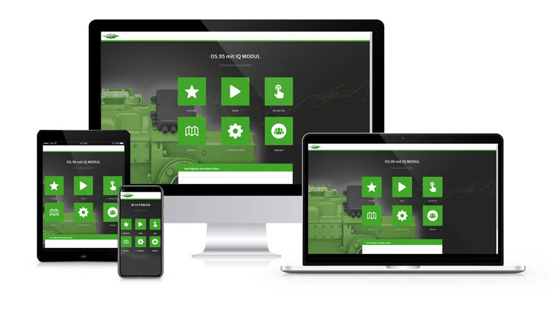 Digitale Produktpräsentation / Broschüre von commalive für Bitzer