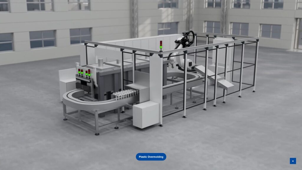 feintool interaktive anwendung plastic overmolding maschine-commalive
