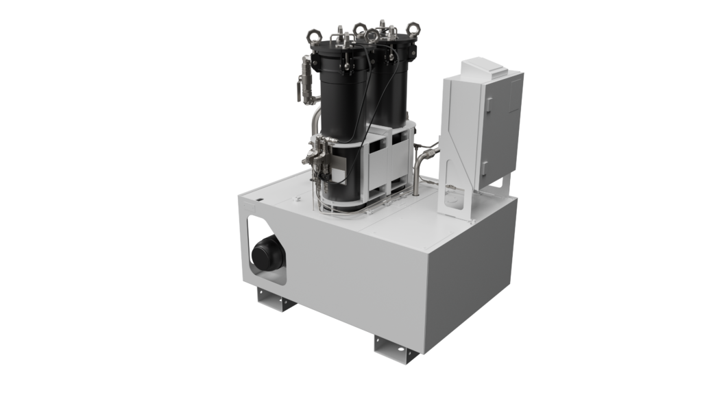 Technische 3D-Animation einer Bypass Maschine vom Maschinenbauunternehmen Knoll, Ansicht 1