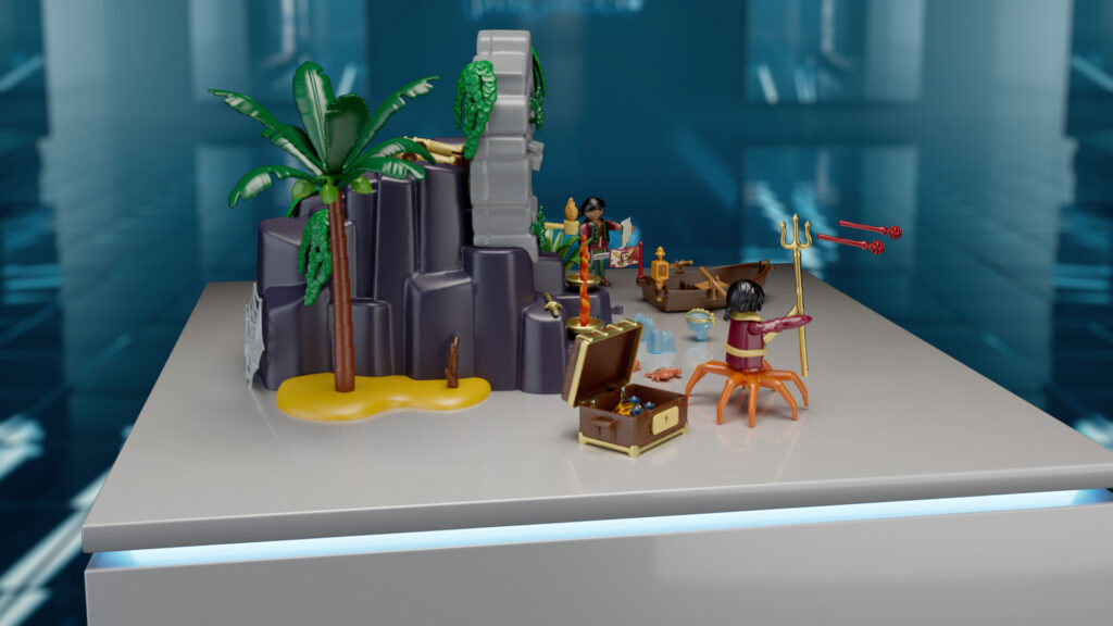 360-Grad Visualisierung eines Playmobil-Sets, seitliche Ansicht