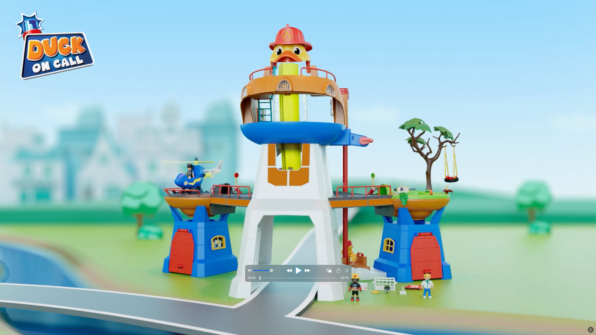 3D-Animation des Playmobil Sets Duck On Call