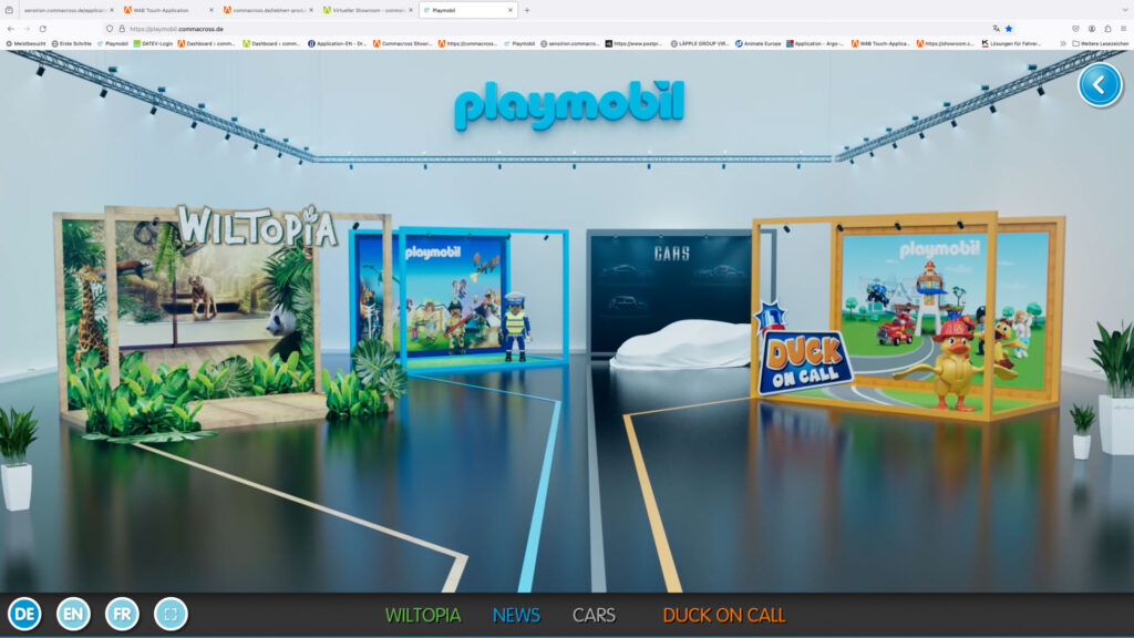 playmobil virtueller showroom uebersicht-commalive